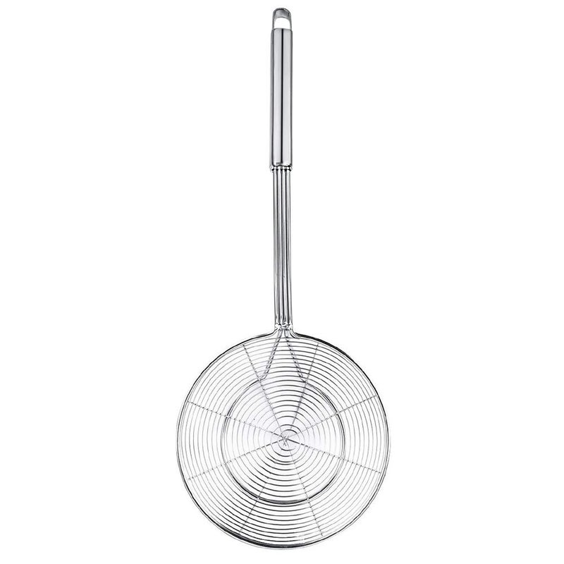 Swify Spider Strainer Skimmer, Swify Stainless Steel Asian Strainer Ladle Frying Spoon with Handle for Kitchen Deep Fryer, Pasta, Spaghetti, Noodle, 7 Inch - Image 2